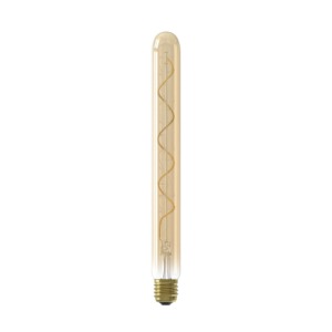 Calex T32 Spiral Filament LED Tubular Bulb – E27 Screw – Gold Glass (Dimmable)