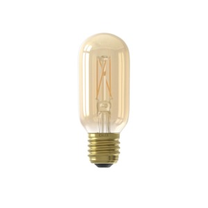 Calex T45 Warm Filament LED Tubular Bulb – E27 Screw – Gold Glass (Dimmable)