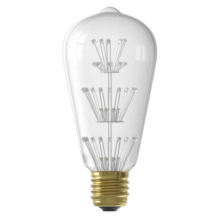 Spectrum LED Classic Dream 1.6W E27 ST64 Decorative Multi-Tier Fairy / Firework LED Light Bulb – 2100K Extra Warm White (130lm)