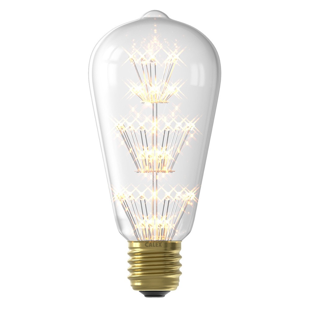 Spectrum LED Classic Dream 1.6W E27 ST64 Decorative Multi-Tier Fairy / Firework LED Light Bulb – 2100K Extra Warm White (130lm) - Image 2