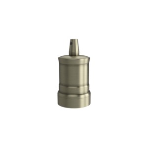 Calex Creations E27 Metal Lampholder (Peak Model) – Antique Bronze (Screw Fitting Socket)