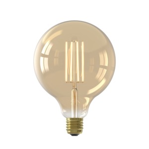 Calex G125 Warm Filament LED Giant Globe Bulb – E27 Screw – Gold Glass (Dimmable)