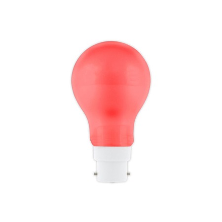 Calex 1W B22 Bayonet Cap GLS A60 SMD LED Party Light Bulb – Red (240V)