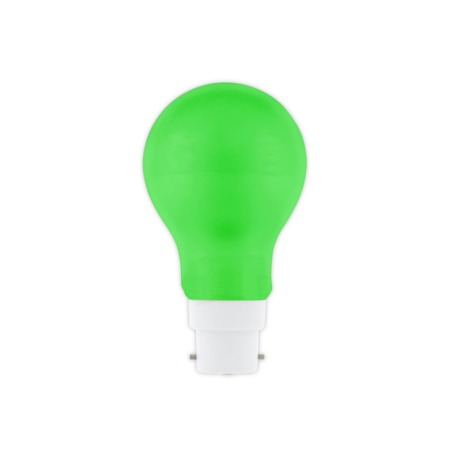 Calex 1W B22 Bayonet Cap GLS A60 SMD LED Party Light Bulb – Green (240V)